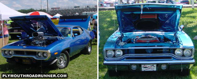 Above: Plymouth Road Runners. Photo from 2000 Mopar Nationals – Columbus, Ohio.