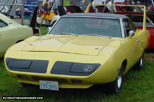 1970 Plymouth Road Runner Superbird. Photo from 2001 Chrysler Classic – Columbus, Ohio.