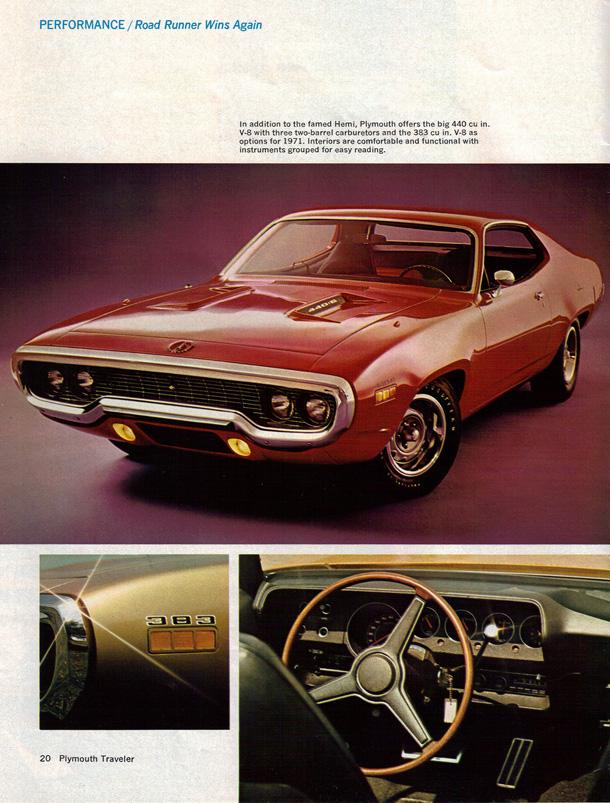 1971 Plymouth Road Runner Factory Advertisement.