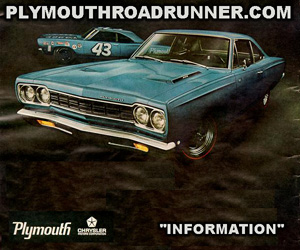 1968 Plymouth Roadrunner, photo from factory brochure.